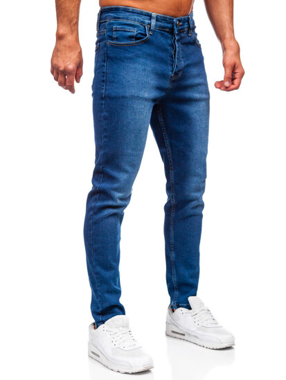 Uomo Pantaloni in jeans slim fit Blu scuro Bolf 6715