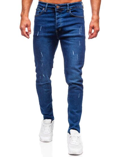 Uomo Pantaloni in jeans slim fit Blu scuro Bolf 6735