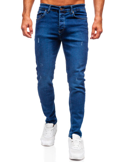 Uomo Pantaloni in jeans slim fit Blu scuro Bolf 6736