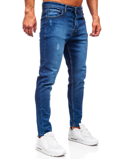 Uomo Pantaloni in jeans slim fit Blu scuro Bolf 6758