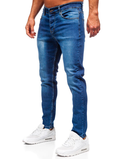 Uomo Pantaloni in jeans slim fit Blu scuro Bolf 6761