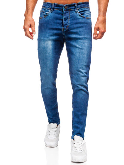 Uomo Pantaloni in jeans slim fit Blu scuro Bolf 6761