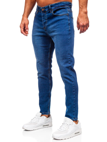 Uomo Pantaloni in jeans slim fit Blu scuro Bolf 6811