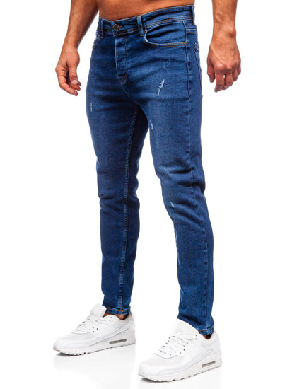 Uomo Pantaloni in jeans slim fit Blu scuro Bolf 6835