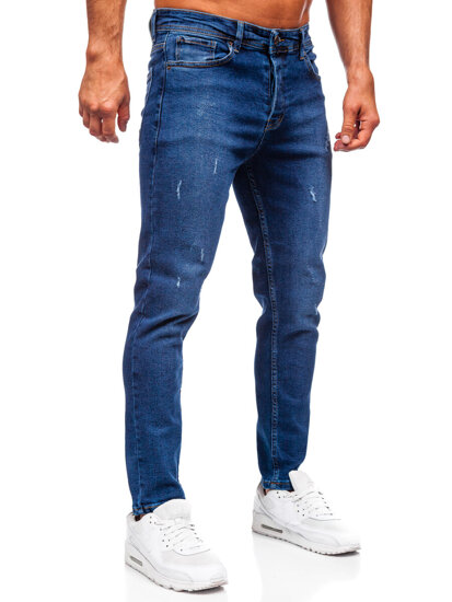 Uomo Pantaloni in jeans slim fit Blu scuro Bolf 6835