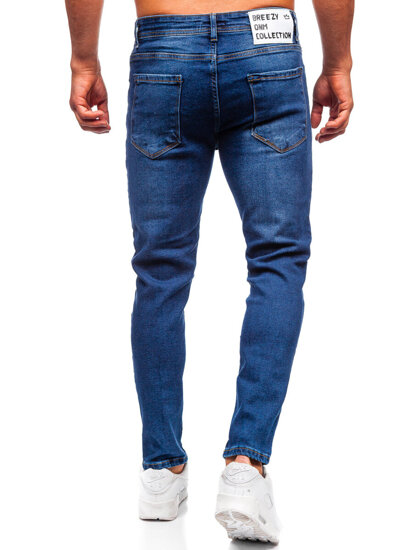 Uomo Pantaloni in jeans slim fit Blu scuro Bolf 6835