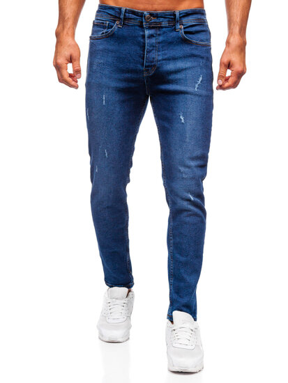 Uomo Pantaloni in jeans slim fit Blu scuro Bolf 6835