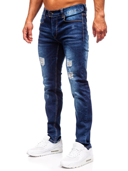 Uomo Pantaloni in jeans slim fit Blu scuro Bolf MP0017BS