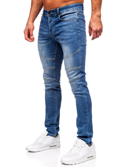 Uomo Pantaloni in jeans slim fit Blu scuro Bolf MP0082BS