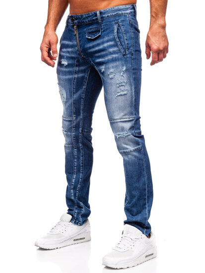 Uomo Pantaloni in jeans slim fit Blu scuro Bolf MP0110BS