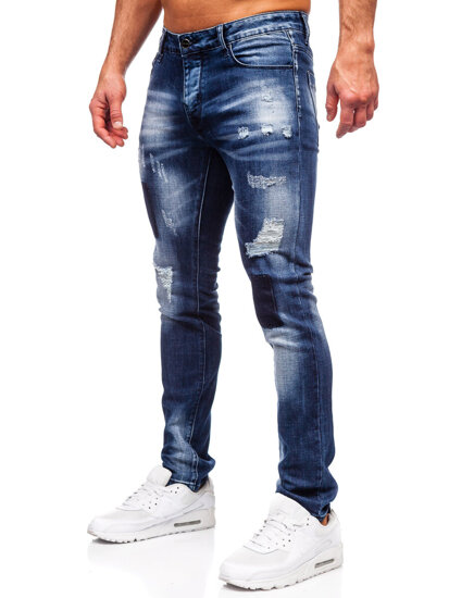 Uomo Pantaloni in jeans slim fit Blu scuro Bolf MP0113BS