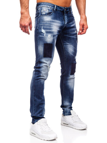 Uomo Pantaloni in jeans slim fit Blu scuro Bolf MP0113BS