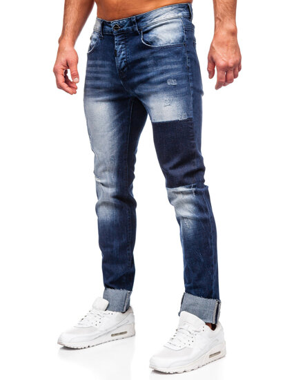 Uomo Pantaloni in jeans slim fit Blu scuro Bolf MP0144BS