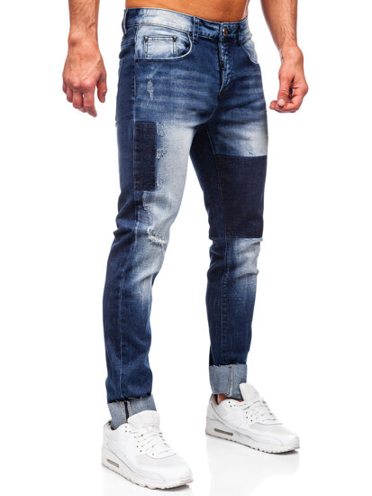 Uomo Pantaloni in jeans slim fit Blu scuro Bolf MP0144BS