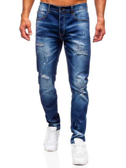 Uomo Pantaloni in jeans slim fit Blu scuro Bolf MP0170BS