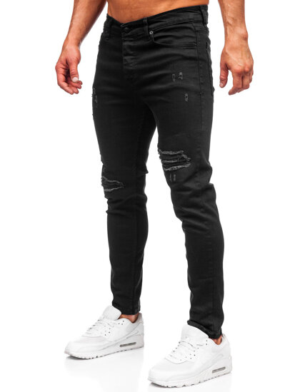 Uomo Pantaloni in jeans slim fit Nero Bolf 6382