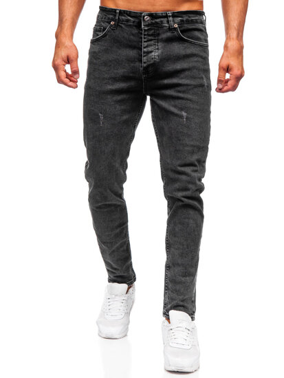 Uomo Pantaloni in jeans slim fit Nero Bolf 6488