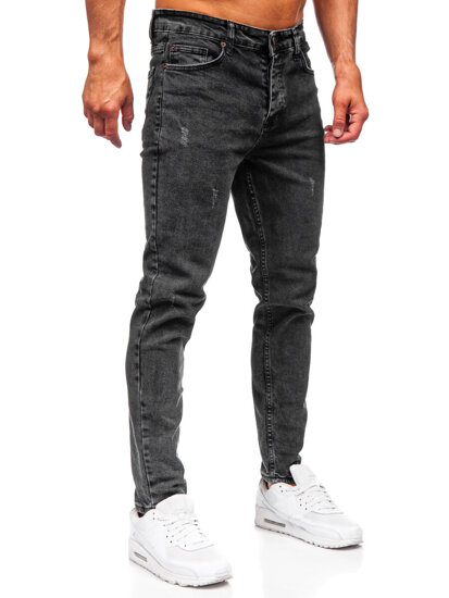 Uomo Pantaloni in jeans slim fit Nero Bolf 6488