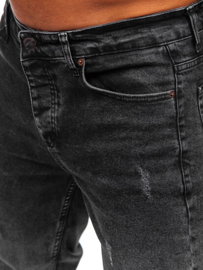 Uomo Pantaloni in jeans slim fit Nero Bolf 6488