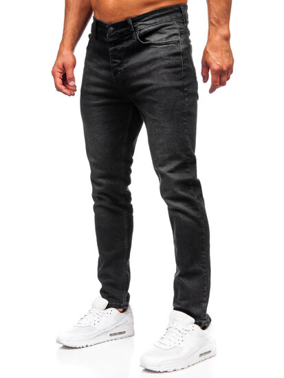 Uomo Pantaloni in jeans slim fit Nero Bolf 6489