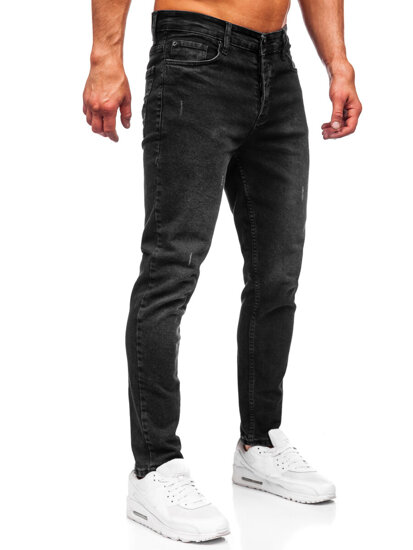 Uomo Pantaloni in jeans slim fit Nero Bolf 6494