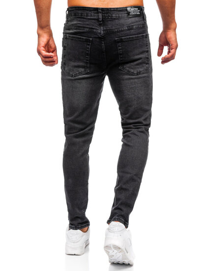 Uomo Pantaloni in jeans slim fit Nero Bolf 6498