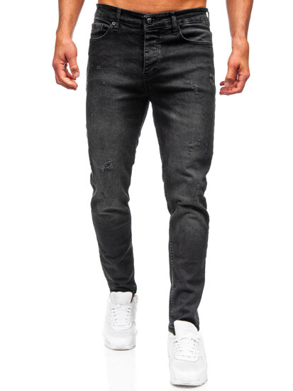 Uomo Pantaloni in jeans slim fit Nero Bolf 6504