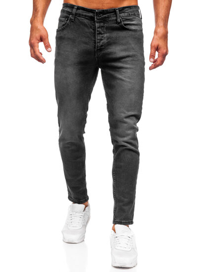 Uomo Pantaloni in jeans slim fit Nero Bolf 6523