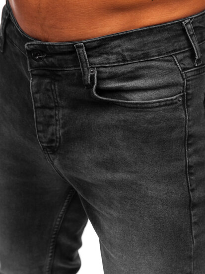 Uomo Pantaloni in jeans slim fit Nero Bolf 6523