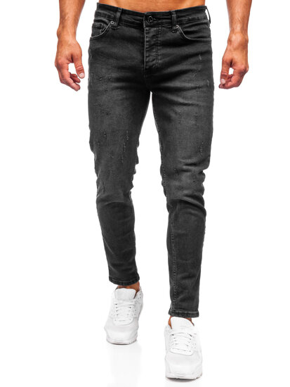 Uomo Pantaloni in jeans slim fit Nero Bolf 6525