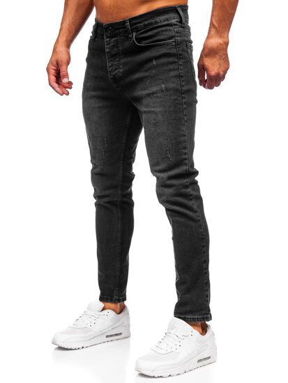 Uomo Pantaloni in jeans slim fit Nero Bolf 6525