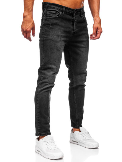 Uomo Pantaloni in jeans slim fit Nero Bolf 6525