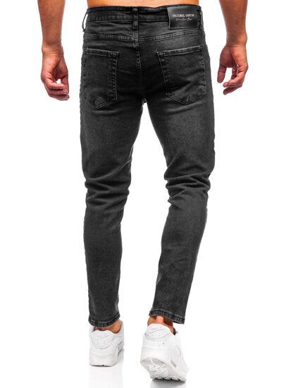 Uomo Pantaloni in jeans slim fit Nero Bolf 6525