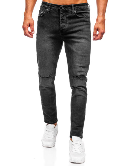 Uomo Pantaloni in jeans slim fit Nero Bolf 6526