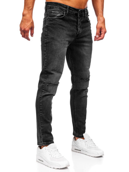 Uomo Pantaloni in jeans slim fit Nero Bolf 6526