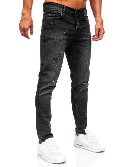 Uomo Pantaloni in jeans slim fit Nero Bolf 6530