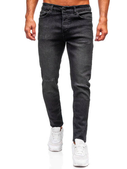 Uomo Pantaloni in jeans slim fit Nero Bolf 6645