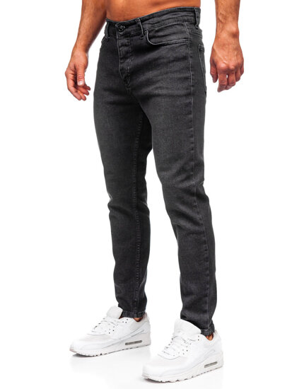 Uomo Pantaloni in jeans slim fit Nero Bolf 6648