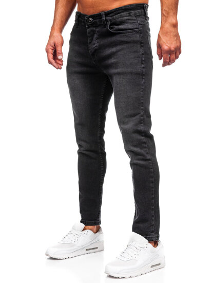 Uomo Pantaloni in jeans slim fit Nero Bolf 6687