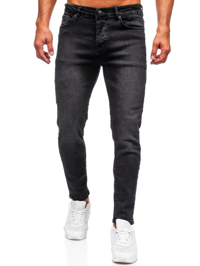 Uomo Pantaloni in jeans slim fit Nero Bolf 6687