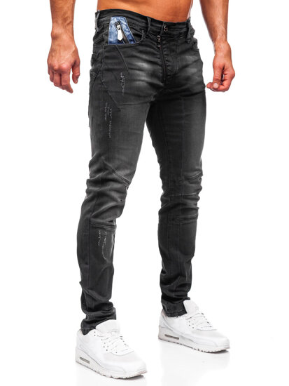 Uomo Pantaloni in jeans slim fit Nero Bolf MP0025N