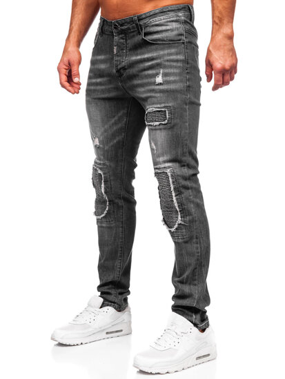 Uomo Pantaloni in jeans slim fit Nero Bolf MP0137N