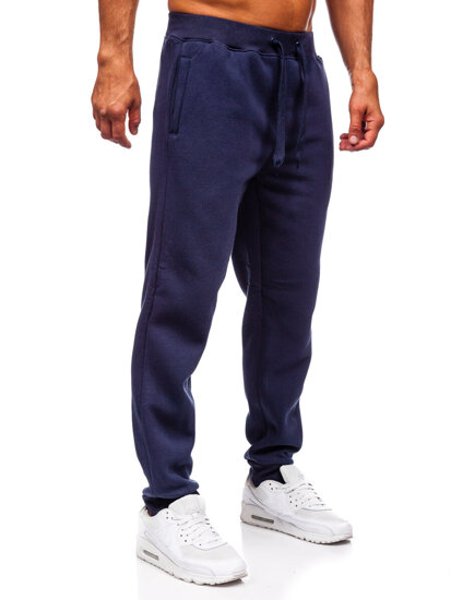 Uomo Pantaloni jogger da tuta Blu scuro Bolf MS002