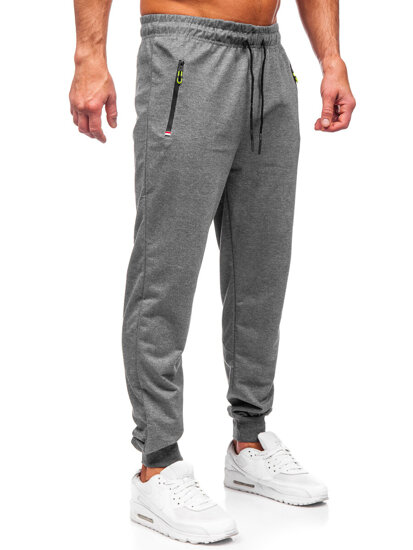 Uomo Pantaloni jogger da tuta Grigio Bolf JX6107