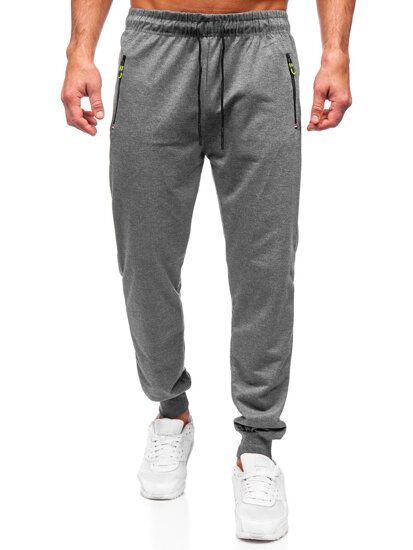 Uomo Pantaloni jogger da tuta Grigio Bolf JX6107