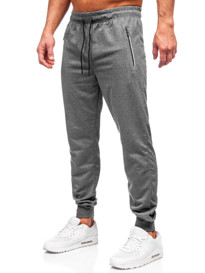 Uomo Pantaloni jogger da tuta Grigio Bolf JX6108