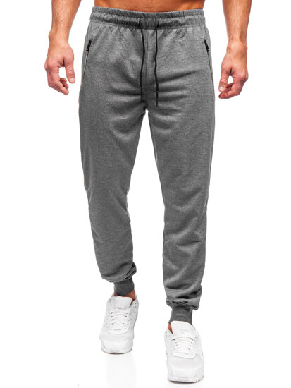 Uomo Pantaloni jogger da tuta Grigio Bolf JX6108