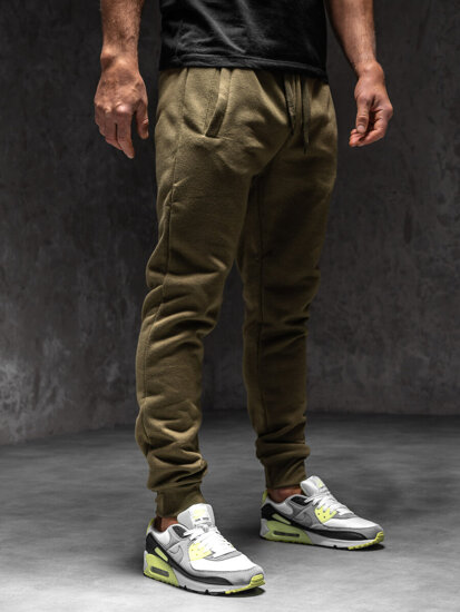 Uomo Pantaloni jogger da tuta Khaki Bolf XW01-C