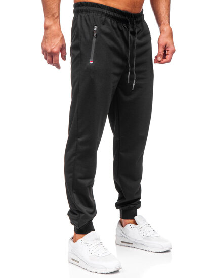 Uomo Pantaloni jogger da tuta Nero Bolf JX6107