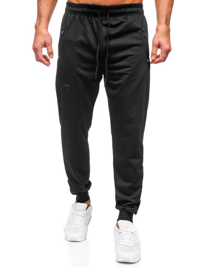 Uomo Pantaloni jogger da tuta Nero Bolf JX6107